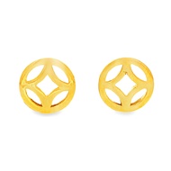Top Cash Jewellery 916 Gold Ancient Coin Stud Earrings