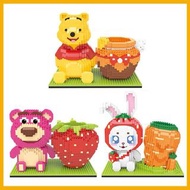 小熊維尼 積木 筆筒 文具 擺設 裝飾 模型 lego 玩具 winnie the pooh 勞蘇 lotso 三眼仔 反斗奇兵 toy story piglet 跳跳虎 胡迪 巴斯光年 米奇 唐老鴨