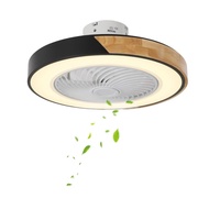 Household Ceiling Fan Light Modern Simple Atmosphere Living Room Cross-Border Room Log Fan Light Cei