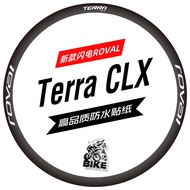 & ready. stock/New Style Lightning terra CLX Wheelset Sticker Road Car Sticker Carbon Blade Rim Rim 