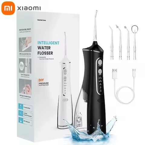 Xiaomi Oral Irrigator Tooth Scaler 4-speed Adjustment Water Flosser Portable Dental Water Jet IPX7 W