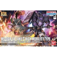BANDAI HG 1/144 HGGTO MOBILE SUIT GUNDAM THE ORIGIN MSD GTO 005 MS-06R-1A ZAKU II HIGH MOBILITY TYPE