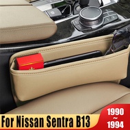 Car Seat Crevice Slot Storage Box Pocket Organizer For Nissan Sentra B13 1990 1991 1992 1993 1994 Se