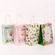 Children's Birthday Party Paper Bag Kraft Paper Creative Color Tote Bag Party Shopping Bag Disposable Food Paper Bag Factory Direct Sales