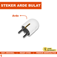 Steker Colokan Listrik Steker Arde Bulat VISICOM Colokan Listrik Oval Pin kuningan SNI