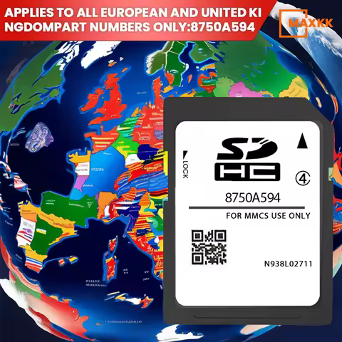 2024/2025 For Mitsubishi Navigation SD Card Outlander PHEV W-15 W-17 8750A594 GPS SD Card Maps