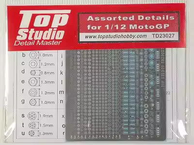 Top Studio 1:12 Scale Assorted Details-Up for 1/12 MotoGP Models Item TD23027 Modifying and Assembli