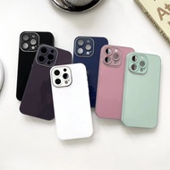 Rainbow case งานมาใหม่ พร้อมส่งจากไทย เคสสีพื้นงานกระจกมีโลโก้เงา iPhone 15 15promax 14 14promax 13