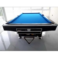 MEJA BILLIARD 9FT EXCELLENT UPGRADE BATU HITAM & KAIN