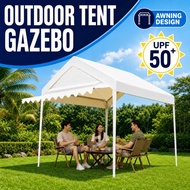 Gazebo Tent Outdoor Tent Heavy Duty Gazebo Khemah Tent with Roof Thicken Steel Night Market Tent Fol