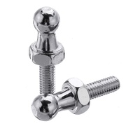 HOTT 2pcs 10mm Stainless Steel Ball Stud Bolt M6 Struts Ball Ended