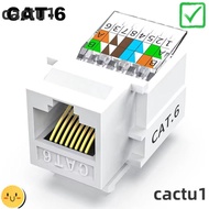 CACTU Module Coupler, Tool-Less White RJ45 Ethernet Module, UTP  Connector Cat5e Cat6  Panel