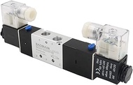 Baomain Pneumatic Solenoid Air Valve 4V230C-08 DC 12V 5 Way 3 Position PT1/4" Internally Piloted Act