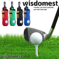 WISDOMEST Golf Ball Bag, With Carabiner Lightweight Golf Tees Storage, Waist Golf Carrier Small Waist Bag Men Women