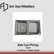 Gnet 2 Hole Kitchen Sink Without Wings WO 8050