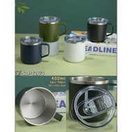 (1263) 400ml Stainless Mug (400ml Stainless Steel Cup)