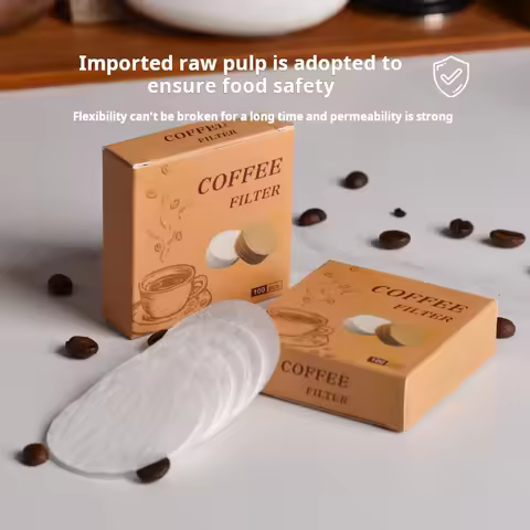 Coffee Filter Paper 51mm 53mm 58mm 100pcs Round Espresso Filter Paper Mocha Pot Ice Drop Pot Univers