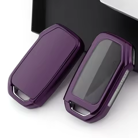 Purple TPU Car Remote Key Case Cover Holder Fit for KIA K5 Soul Telluride Sorento 2021-2022 New