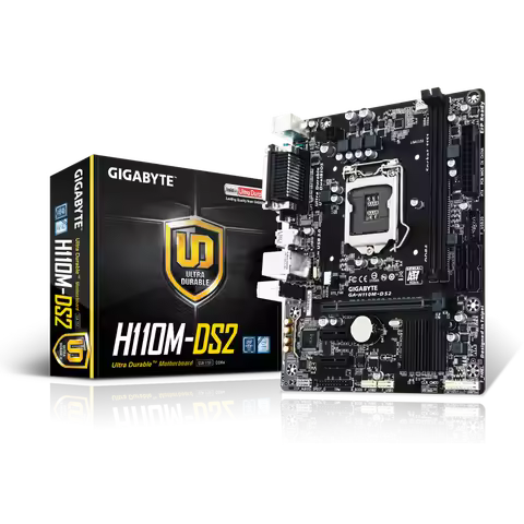 GIGABYTE GA-H110M-DS2 DDR4 Motherboard H110 LGA 1151 i3 i5 i7 DDR4 32G
