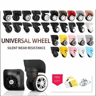 【In stock】(4pcs/set)Trolley Wheels Travel Luggage Luggage Wheels Wheels Mute Wheels Universal Replacement Mute Wheel BGSI