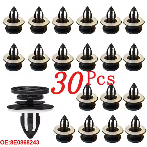 30p For Audi A3 8P A4 A6 C6 VW Passat B6 Door Card Panel Trim Rivet Clip Inner Molding Upholstery Fa
