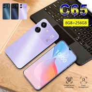 High Quality C65 NEW 4G/5G Smartphone 6.7inch Screen Memory 8GB RAM+256GB ROM Android 14.0