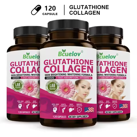 L-Glutathione 500mg Collagen Supplement Vitamin C Antioxidant Skin Brightening Whitening Skin Hair N