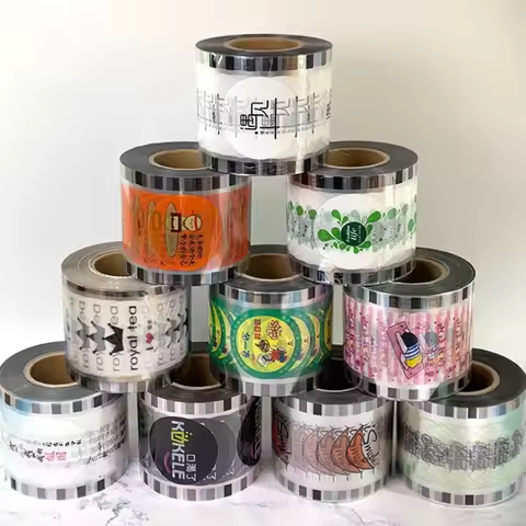 2800 Sheets Milk Tea Cup Sealing Film 90/95 Caliber Plastic Cup Sealing Film Disposable Juice Sealin