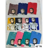 NEW ARRIVAL !!️ LATEST DESIGN VIRAL VOUGE MUSLIMAH 3QUARTER ARMS T-SHIRT 3D PICTURES PRINTED