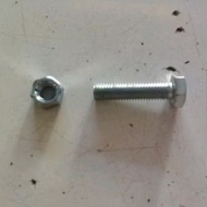 White bolt nut (bp), m10x40, key 17