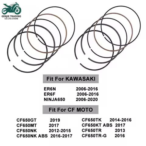 83mm Motor Bike Piston Rings Set For KAWASAKI ER6N ER6F 2006-2016 NINJA650 For CF MOTO CF650NK CF650