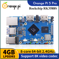 [Op008] Orange Pi 5 Pro 4GB Ram คอมพิวเตอร์บอร์ดเดี่ยว RK3588S LPDDR5บอร์ดพัฒนา Wifi5.0 BT5 M2.0 5Pr
