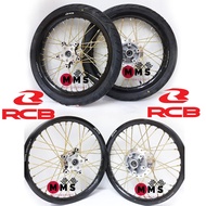 Y15ZR Y15 Y16 Set Pnp Racing Boy 1.60x17 Black, RCB Lidi Spoke Gold, Hub Gantang Chrome with Tyre