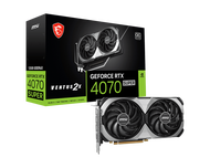MSI GeForce RTX 4070 SUPER 12G VENTUS 2X OC GDDR6X - Black/White