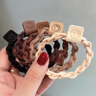 [SG SELLER] 5Pcs Durable High Elastic Rubber Band Hair Rope Scrunchies Rubber Band Ponytail Hair Acc