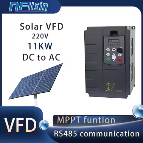 DC200V-400V 11/15/18.5/22/30/37/45/55KW Control Frequency Converter For 220V Solar Pump Three Phase 