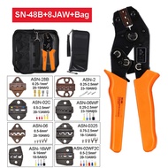 Crimping Tool kit Pliers Set SN-48B Wire Crimping Jaw Terminal Ferrule Crimper Hand Tools Electrcal Ratchet Receptacle