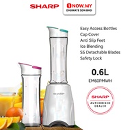 SHARP 0.6L Personal Blender EM60PMWH | Safety Lock Blending Break Ice Mesin Buat Jus 搅拌机