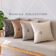 Auede plain sofa cushion cover Size 30x30, 30x50, 35x35, 40x40, 45x45, 50x50, 60x60