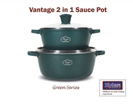 Vantage Non-stick 2 in 1 Sauce Pot (24cm+28cm )(Green series cookware set)