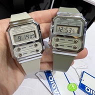[UNISEX CASIO] NEW COLORS🔥CASIO MINIMALIST PASTEL COLOUR RUBBER BAND WATCH A100WEF-8A / A100WEC-3A /
