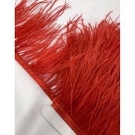 Ostrich Feathers 1 Yard 90 Cm.use To Decorate Clothes​Fashion​Beautiful​From Thai Shops​hipaholic​