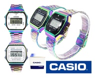 (casio) นาฬิกาข้อมือผู้หญิง สายเหล็ก ไม่ลอก กันน้ำ นาฬิกาคาสิโอ้ สายปรับได้ casio สีขาวสีดำ นาฬิกาคา