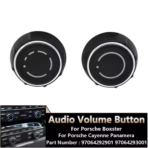 Audio Knob Multimedia Volume Control Switch For Porsche Cayenne 92A Cayman GT4 Panamera 970 Boxster 