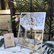 NEW Wedding Guest Book Rustic Wedding Book for Guests to Sign Guest Book Frame with Hearts