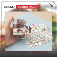 FOOD SPICE LABEL STICKER SPICE LABEL STICKER/ KITCHEN SPICE LABEL STICKER/ JAR LABEL STICKER