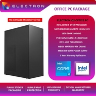 ELECTRON IO2 DIY OFFICE PC PACKAGE ( INTEL CORE I5-14400,16GB,512GBSSD,INTEL HD,W11P)