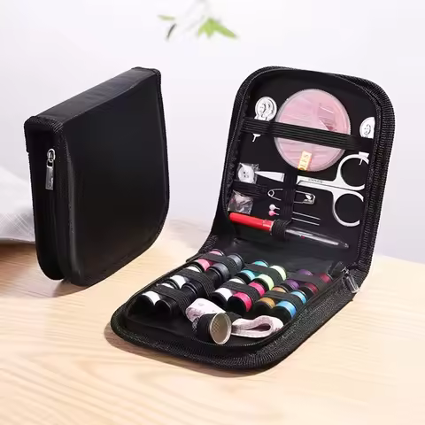 27Pcs Multi Functional Needle And Thread Storage Box Travel Portable Needle And Thread Box Home Need