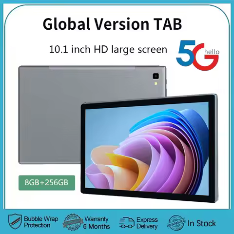 2024 Global Version 5G WiFi Tablets 10.1 Inch 4G LTE Phone Call Dual SIM Dual WiFi Octa Core 8GB RAM