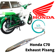 HONDA C70 LAMPU BULAT EXHAUST PIPE EZOZ PIPE PISANG THAILAND
